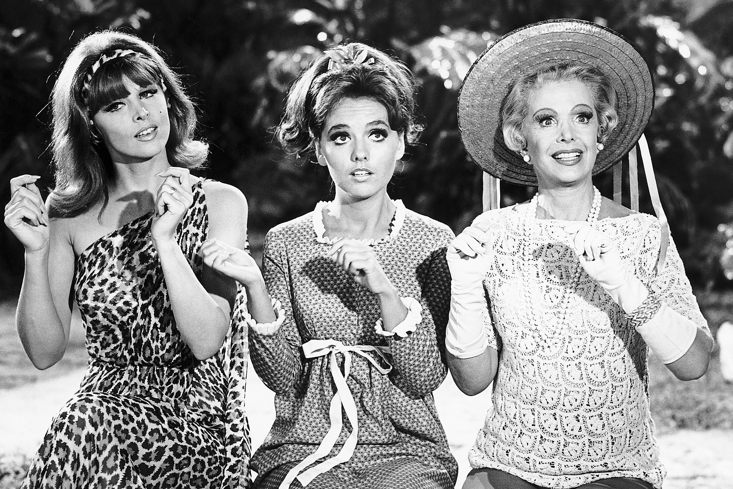 Ginger, Mary Ann, and Mrs. Howell from Gilligan’s Island.